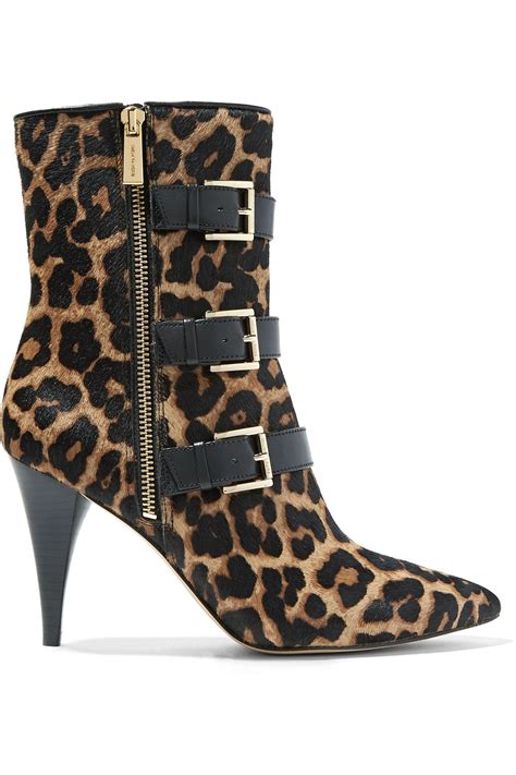 michael kors leopard print boots|Michael Kors leopard print shoes.